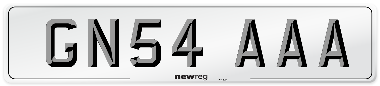 GN54 AAA Number Plate from New Reg